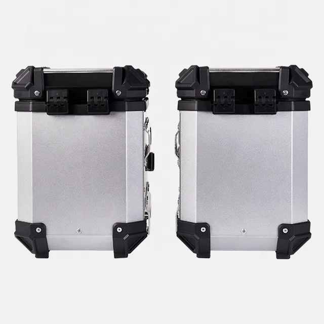 Motorcycle Exhausted Side Pannier Box Aluminium Alloy Maxi-Scooter Motor Motorbike Case Baggage Luggage For ZONTES ZT310T 350t