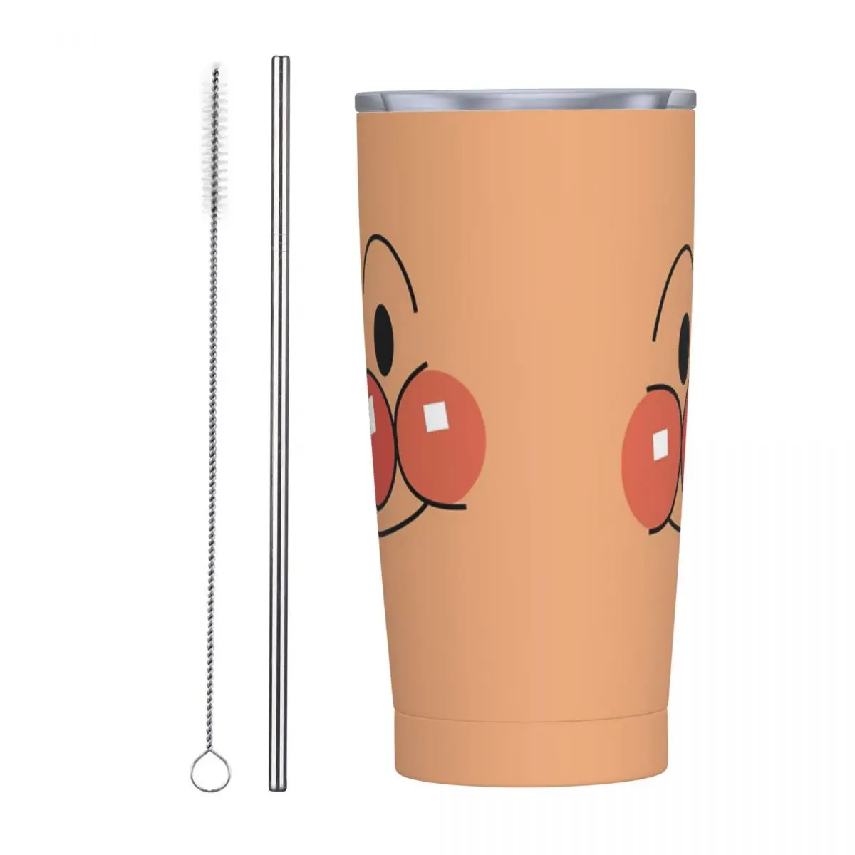 Stainless Steel Tumbler Anpanman Car Mugs With Straws Beach Hot Drinks Water Bottle Portable Large Capacity Coffee Mug