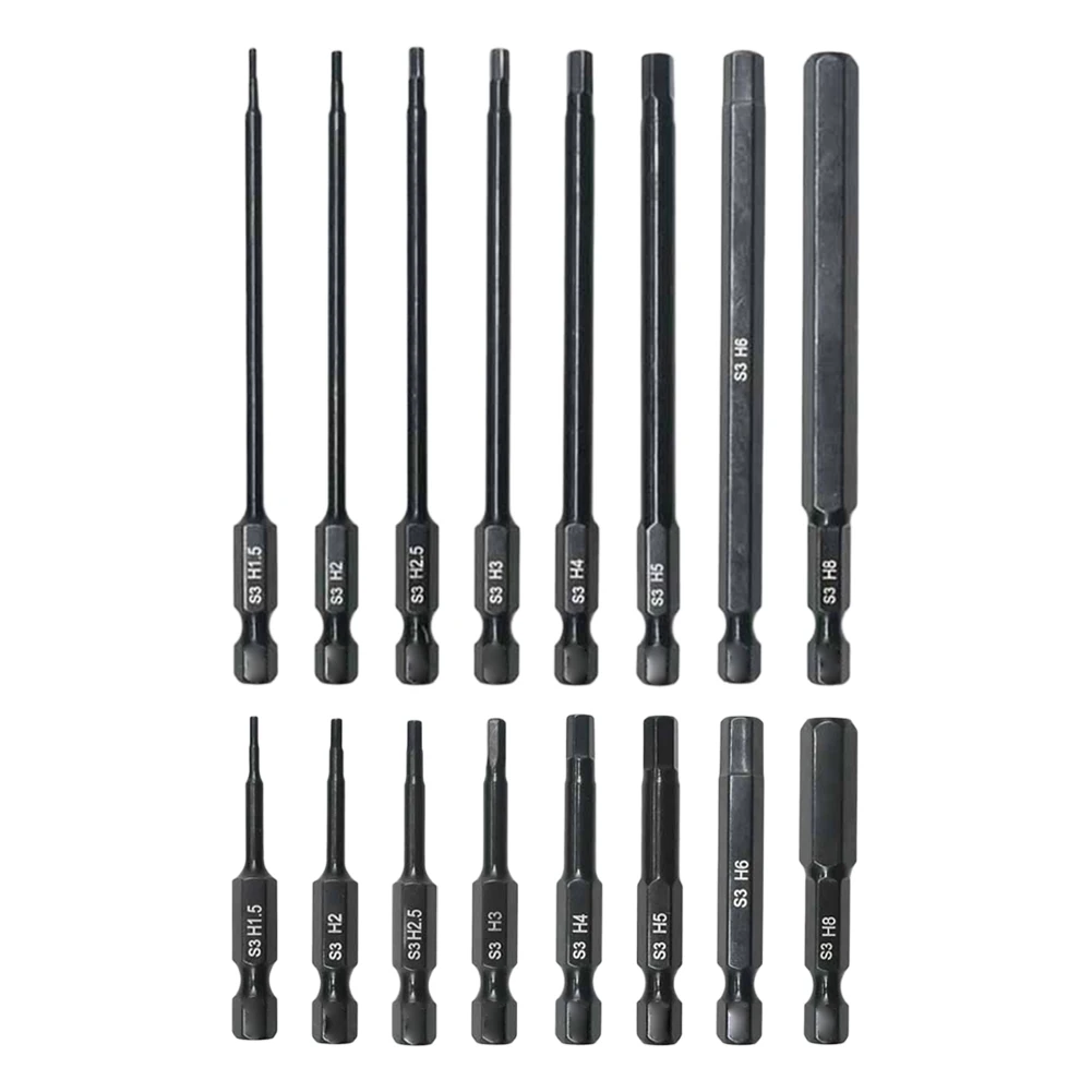 Screwdriver Bit Collection 8 Sizes with Magnetic Tips Designed to Fit Standard Power Tools Perfectly for Repairs