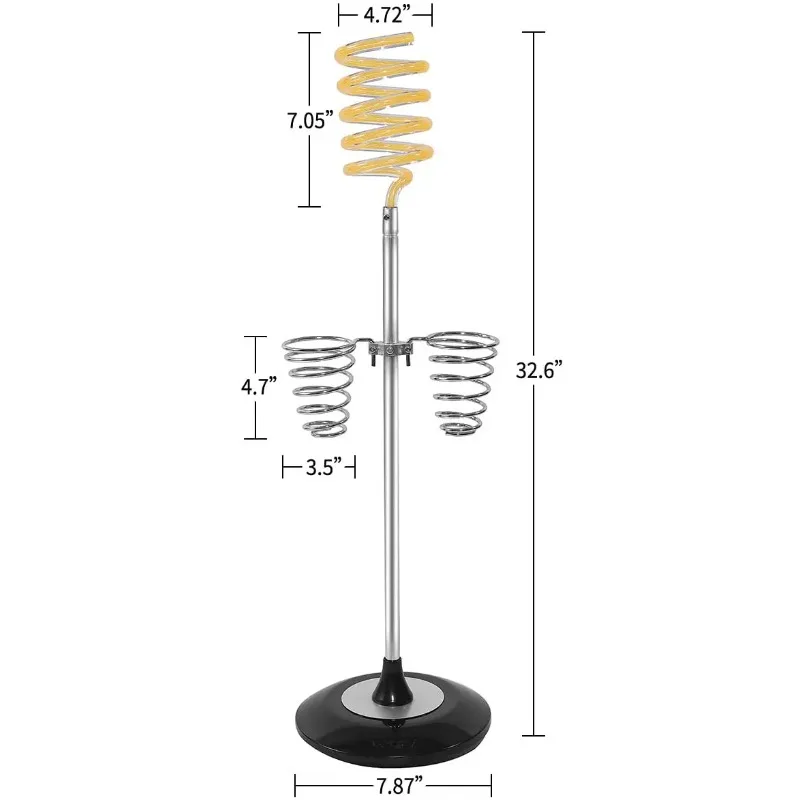 Hair Dryer Holder Beauty Hairdressing Curling Iron Appliance Holder On Stand, Acrylic Top Holder for Blow Dryer