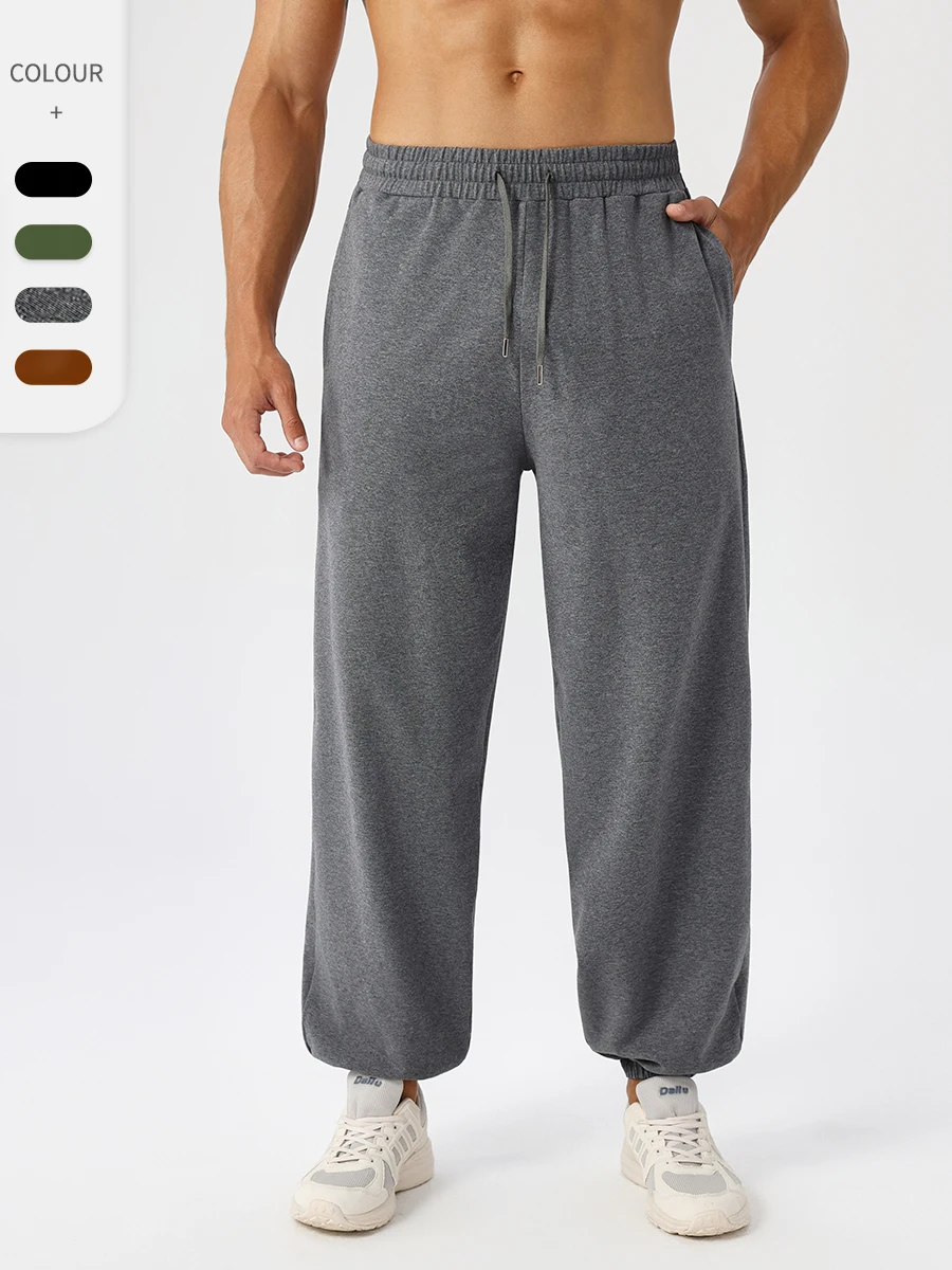 

Свободные мужские длинные брюки Spor, повседневные брюки для бега на открытом воздухе, дышащие, впитывающие пот, тренировочные брюки, осенние спортивные штаны для фитнеса...