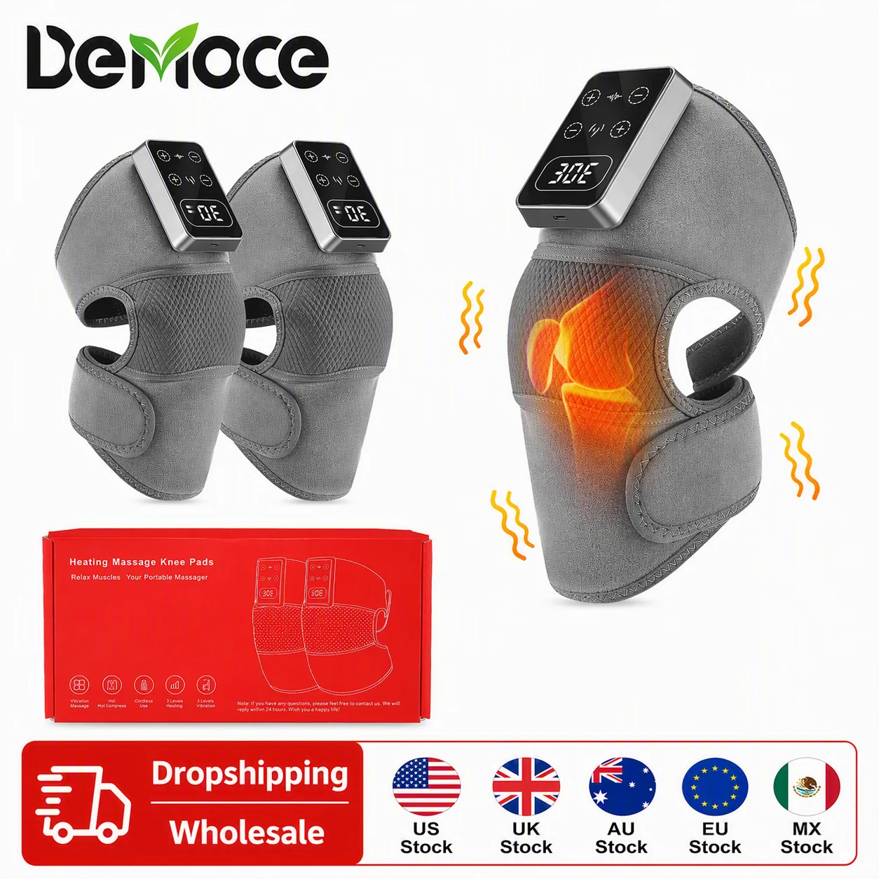 Masajeador Eléctrico de Rodill - Knee Support Brace reseña y precio