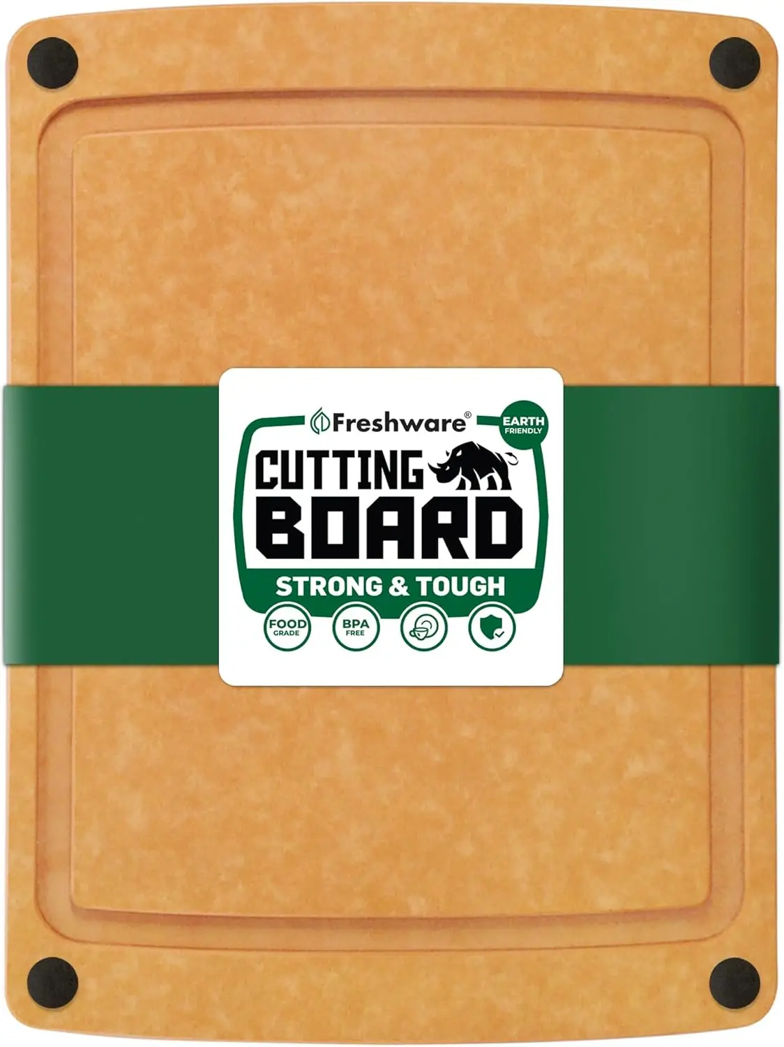 d Cutting Board For Kitchen, Juice Groove, Non-Slip Silicone Feet, Dishwasher Safe, 2X Large, 20