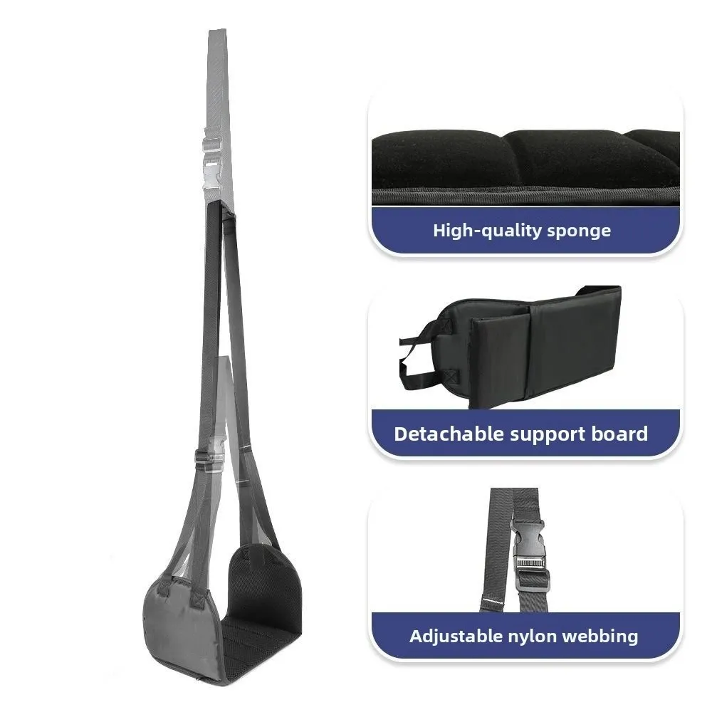 

Removable Pad Outdoor Foot Hammock Adjustable Strap Support Plates Portable Footrest with Storage Bag Mesh Leg Comfort Mat
