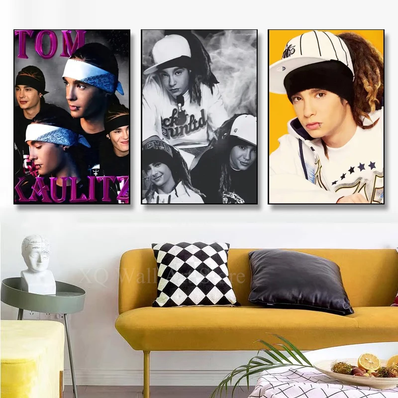 Modern Tom Bill Kaulitz Tokio Hotel Poster Canvas Prints Wall Art Painting for Bedroom Living Room Decoration Frameless Gifts