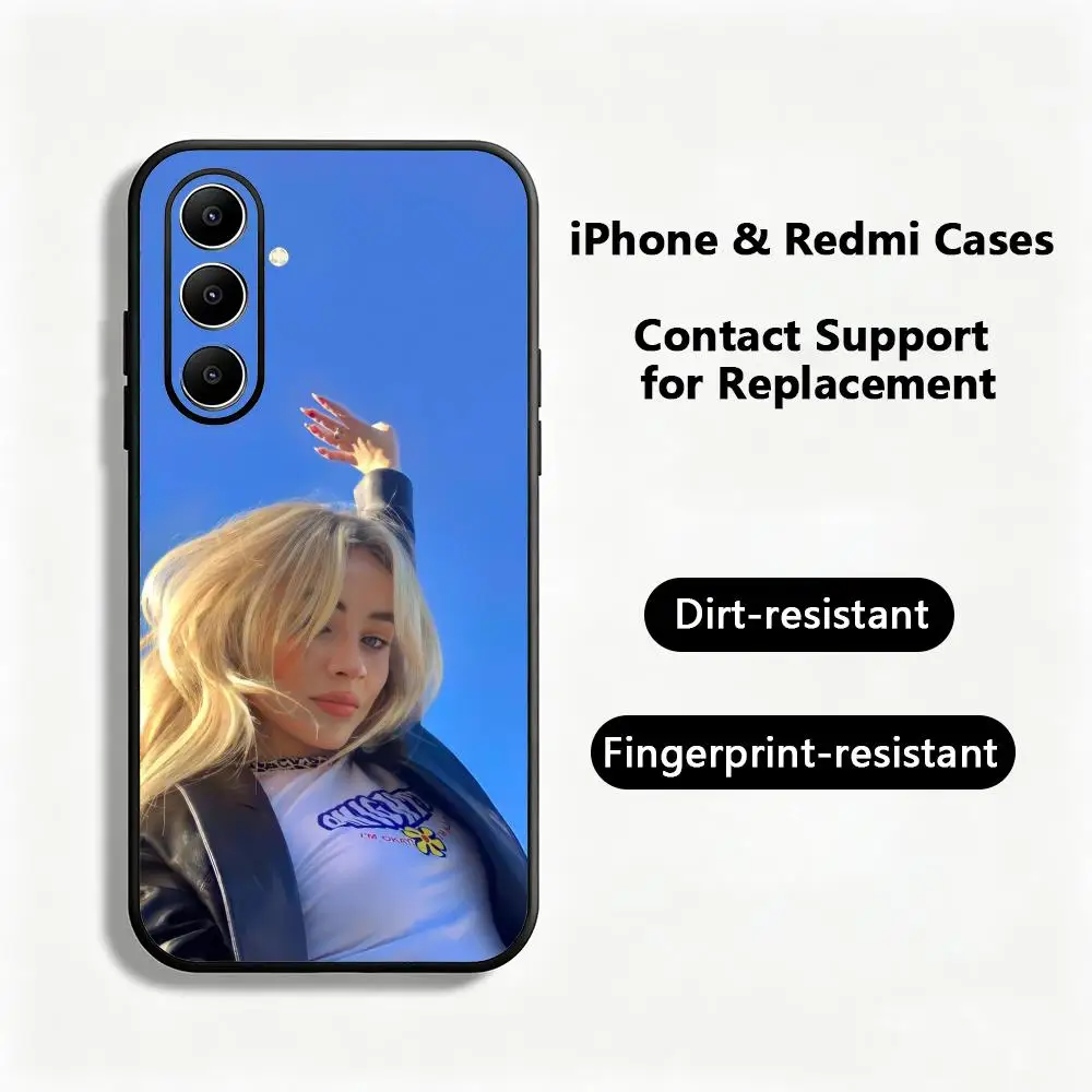 Popular singers S-Sabrina Carpenter Phone Case For Samsung Galaxy S26 S25 S24 S23 S22 S21 S20 Plus Ultra Note20 Soft Black