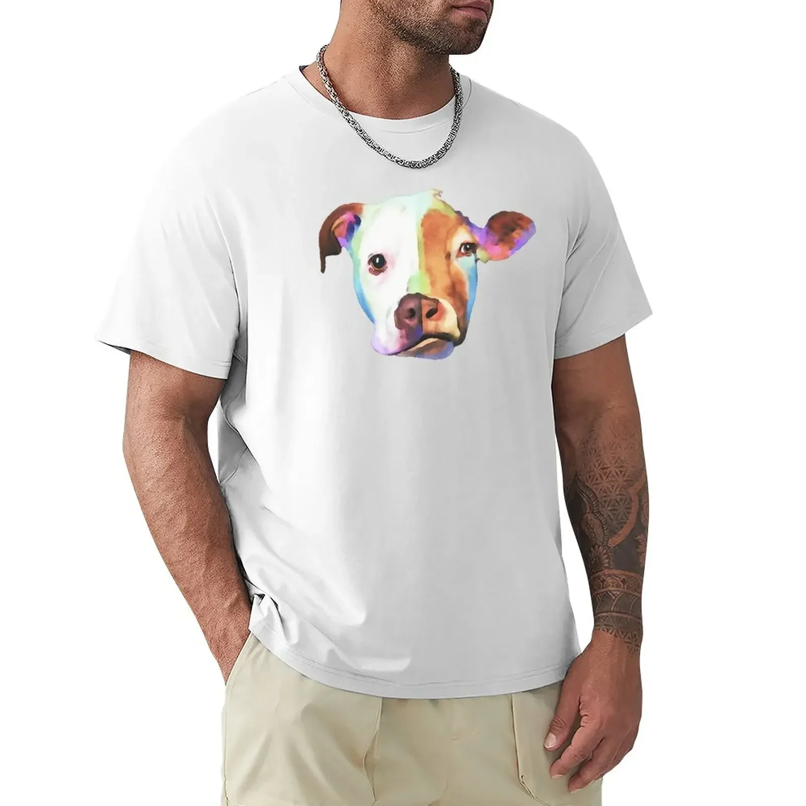 

Vegan Perspective - Cow/Dog T-Shirt for a boy summer clothes heavyweight t shirts for men
