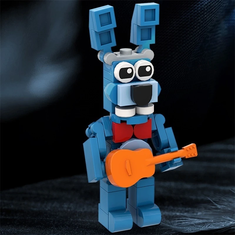 MOC Bear Building Brick Model Kit Compatible With Small Stud Bricks Cute Desk Decor Home Display Christmas Gift For Kids