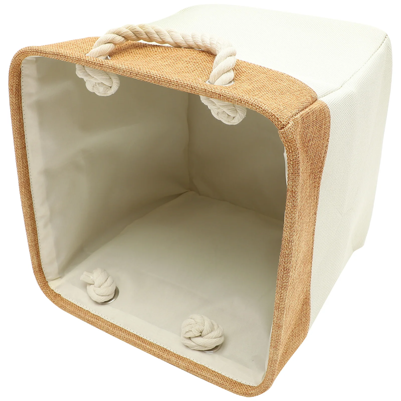 

Large Fabric Laundry Basket Foldable Linen Storage Container with Handle Standing Clothes Organizer Dorm Laundry Hamper