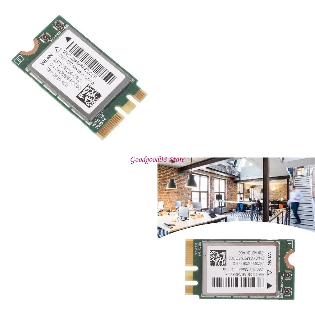 

QCNFA335 802.11abgn 100Mbps BT4.0 M.2 NGFF Wireless WiFi Card DW1707 VRC88