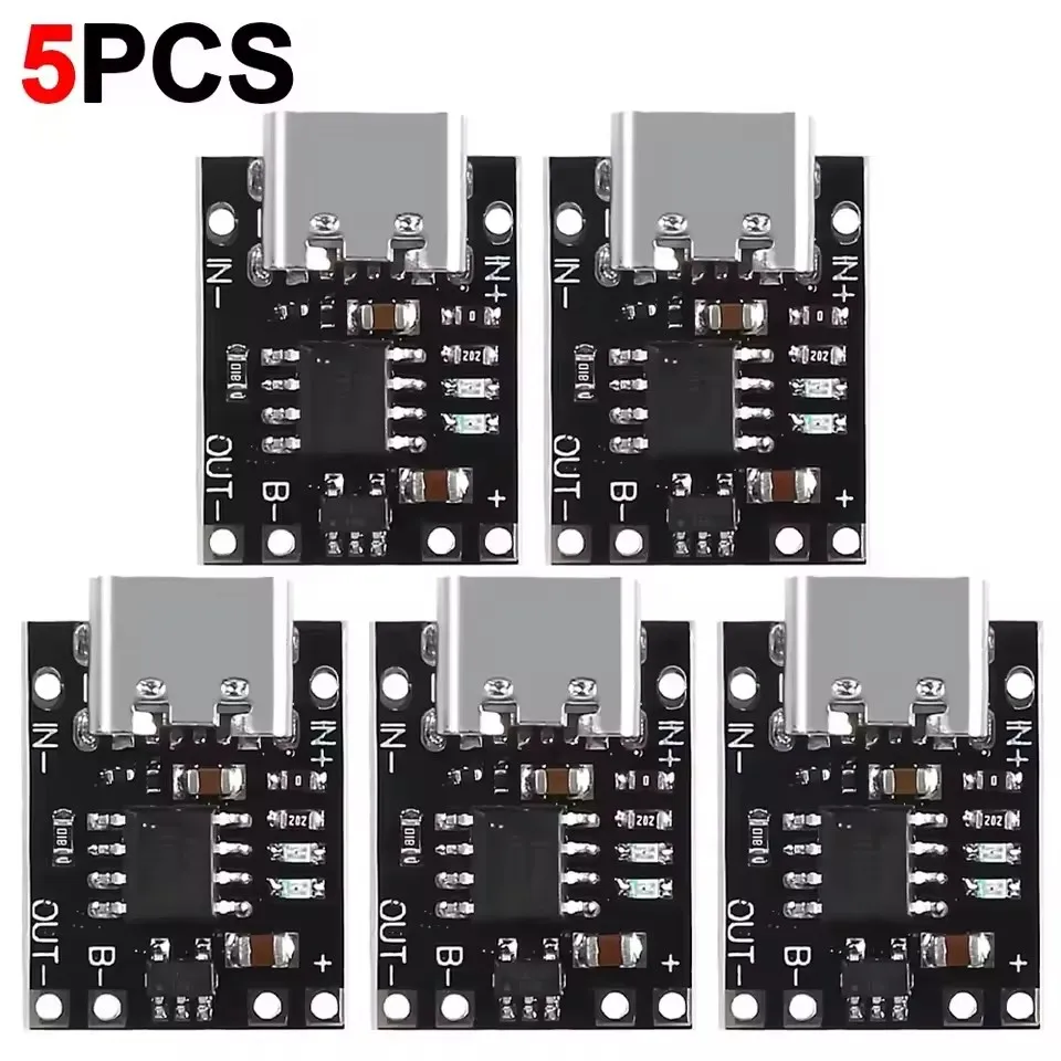 1-20 Stuks Tp4056 3.7V Lithium Batterij Opladen Ontladen Board Met Bescherming Type-C USB Type C Li-Ion Batterij Opladen Board
