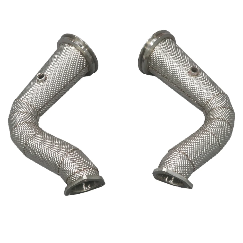 

Brand New Lamborghini URUS 2018+ 4.0T Exhaust Header Stainless Steel 304 Downpipe With Heat Shield Perfect Fit