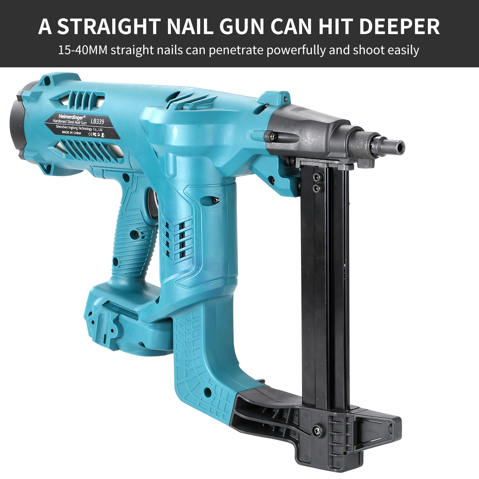 

Беспроводной электрический степлер Heimerdinger для забивания гвоздей в бетон, без аккумулятора