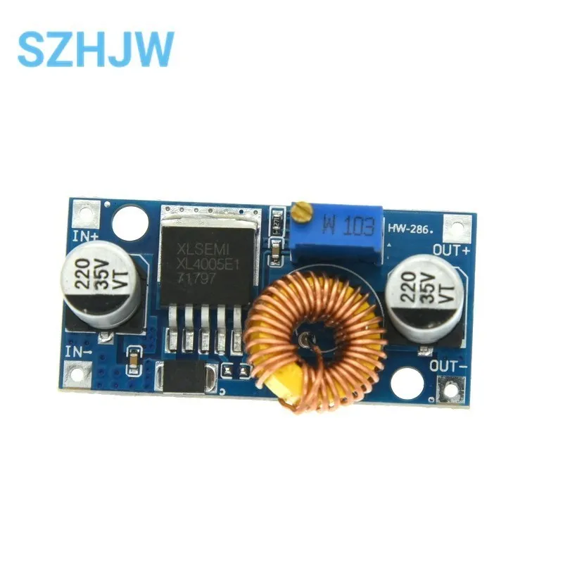 1/5/10 قطعة DC-DC قابل للتعديل تنحى 5A وحدة امدادات الطاقة تيار كبير قوة كبيرة XL4005 DSN5000 ما وراء LM2596