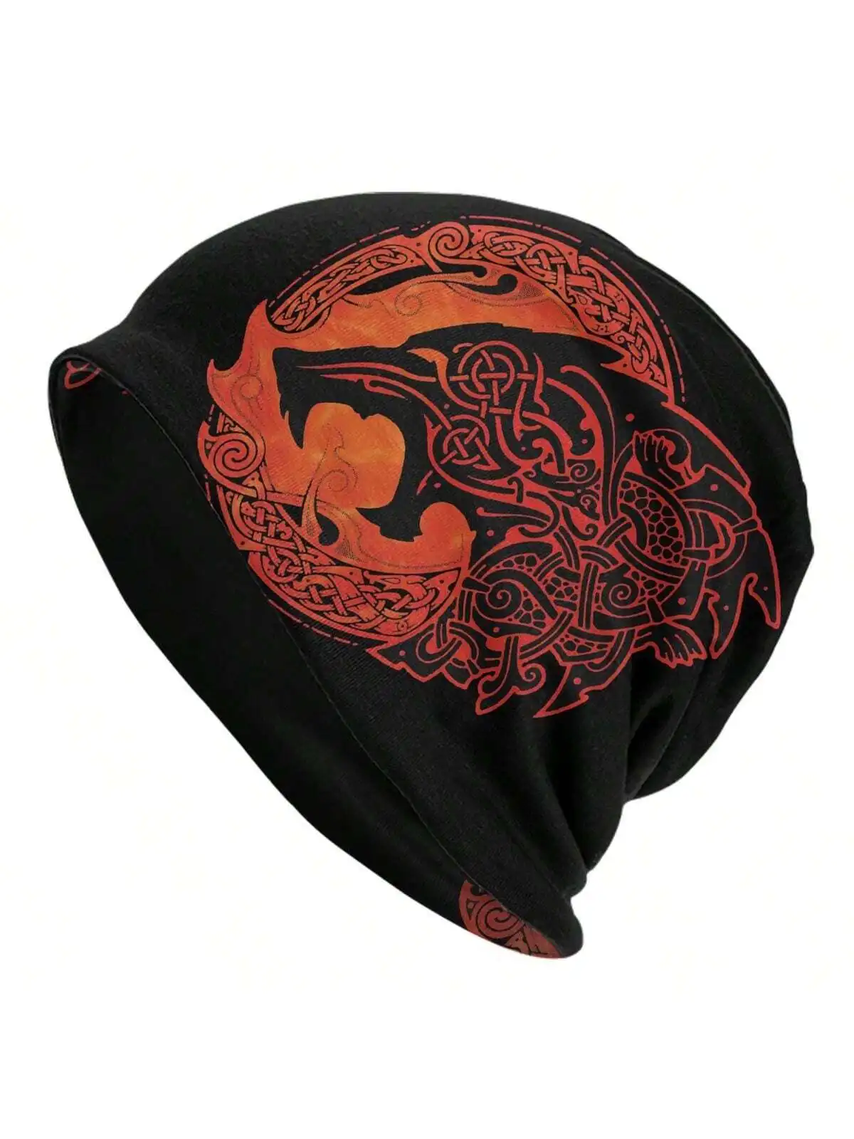 Viking-Inspired Wolf Romantic Bonnet FENRIR LOKI'S SON Thin Skullies Beanies Windproof Double Layer Hat Boyfriend Gift