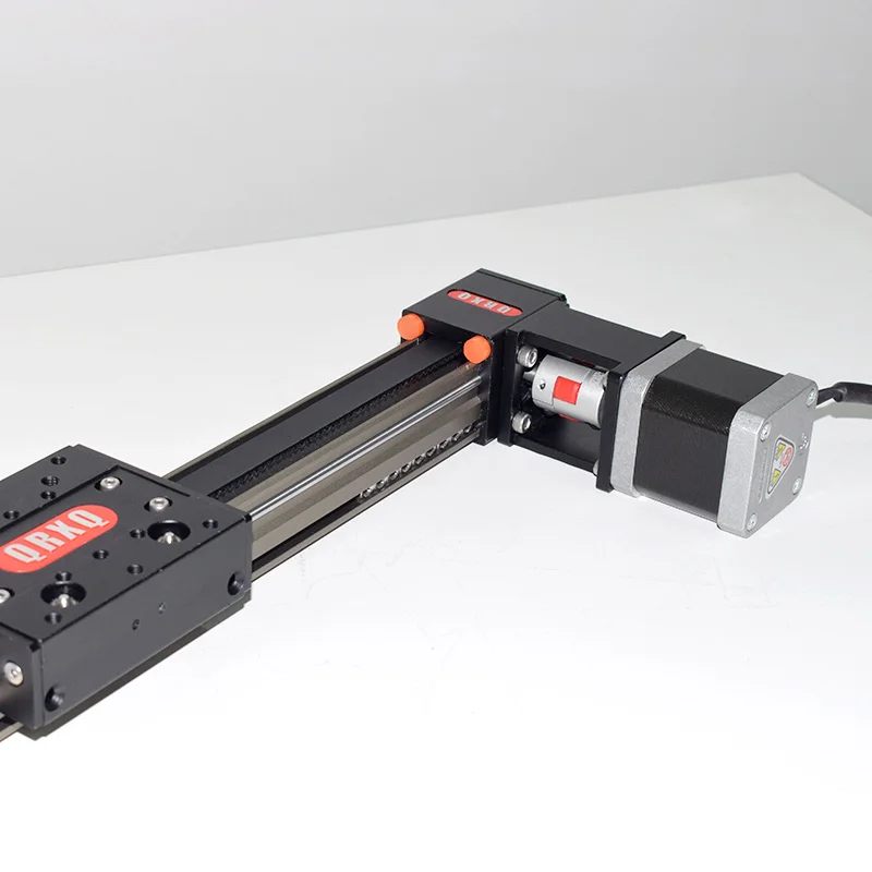 รางเลื่อนเชิงเส้น QRXQ RXP30 พร้อมมอเตอร์สเต็ปเปอร์ Nema 23 ความเร็ว 1500 มม./วินาที รางเลื่อนมอเตอร์ ชิ้นส่วนเครื่องพิมพ์ 3 มิติ พร้อมลูกปืน