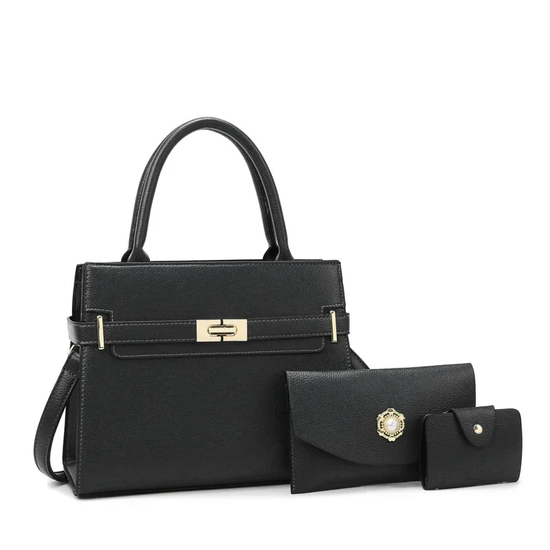 

3 Sets or 1 Big Bag Women's Handbag Large Capacity Bags Luxury Shoulder Crossbody Bags Small Coin Purse Quality Pu Leather Sac