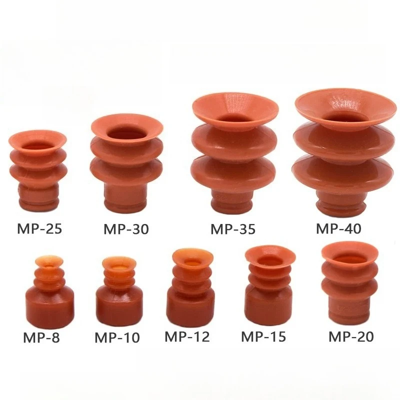 Air Pneumatic Vacuum Suction Cup Strong Red Silicone High Temperature Resistant MP8 MP10 MP12 MP15 MP20 MP25 MP30 MP35 MP40