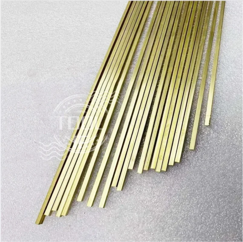 Brass Flat Bars/Plates & Solid Square Rods: Thicknesses 1.2-8.5mm (1.2,1.5,2,2.5,3,4,4.5,5,5.5,6,6.5,7,8,8.5mm), Metal Bars