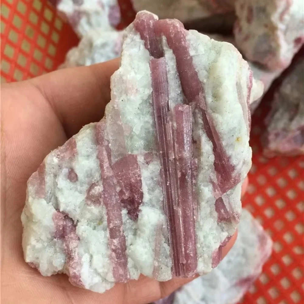 Clip de Tourmaline Rose 100% Naturel, Pierre Rugueuse Irrégulière, Spécimen de Roche Rare, Chakra Reiki Original, Décoration de Maison et de