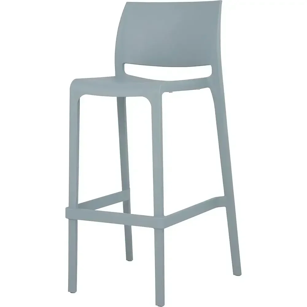 Stackable Counter Stool Set of 2, Baby Blue