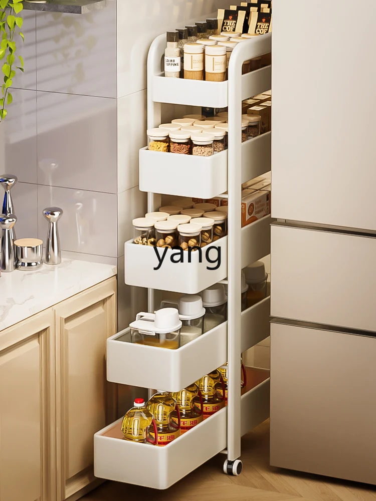 

YHM shelf pull-out cabinet trolley storage cabinet