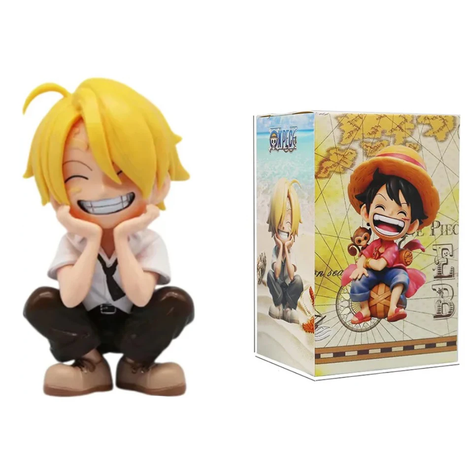 13,5 CM Peripherie-Serie One Piece Luffy Solon Sanji Q-Version Sitzende Haltung Kindermodell Figur Spielzeug Geschenk Sammlerstücke – Detail 2