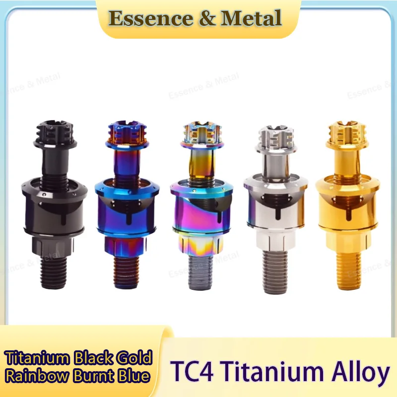 Titanium Alloy Three-Star Column Bolt Four-Piece Set Three-Star Column Riser Locking Faucet Set Faucet Fixed Modification 1 Set