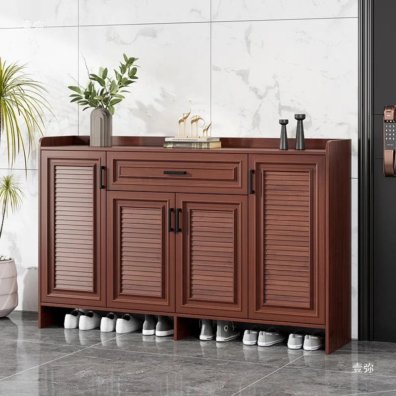 All-aluminum alloy shoe cabinet, sunscreen at home door, outdoor large-capacity locker, simple modern outdoor balcony
