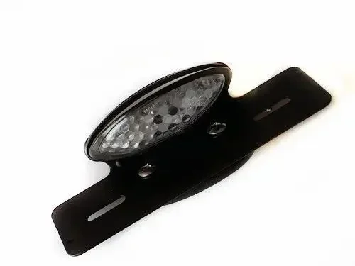 LED Brake Tail Light License Plate Mount For Honda Kawasaki Suzuki Yamaha Harley
