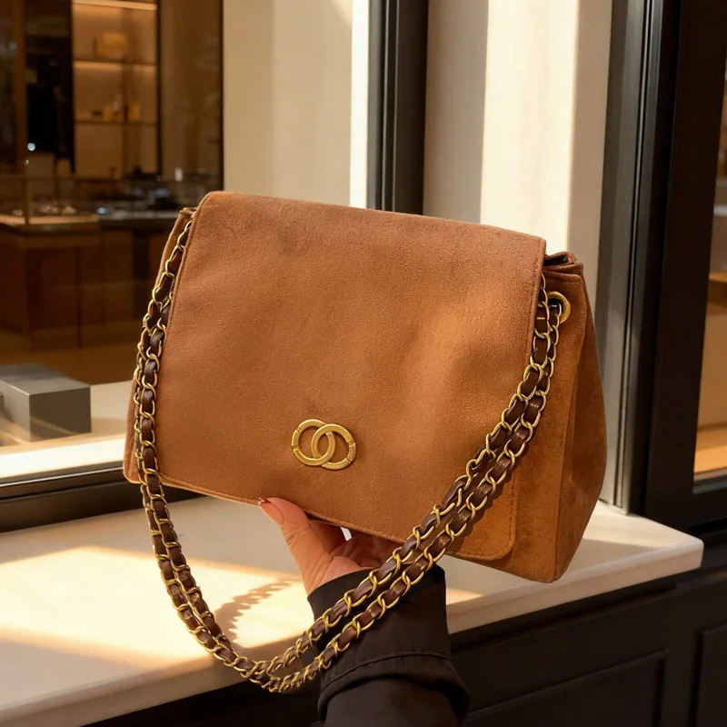 

Универсальная женская сумка через плечо, комбинированная сумка из кожи премиум-класса от известного классического дизайнера