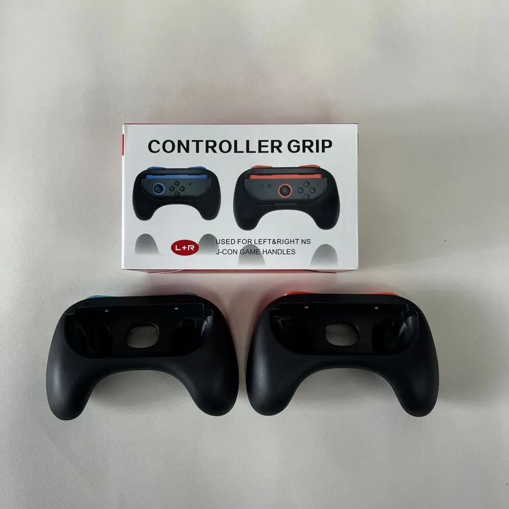 قطعتان من غطاء حماية متوافق مع قبضة اليد الاحترافية لجهاز نينتندو سويتش 2 Joy-Con
