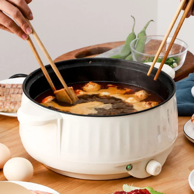 Fornello elettrico da 1,7 litri cuociriso piccolo 1-2 persone Multicooker pentola calda antiaderente per uso domestico elettrodomestici da cucina a vapore elettrico