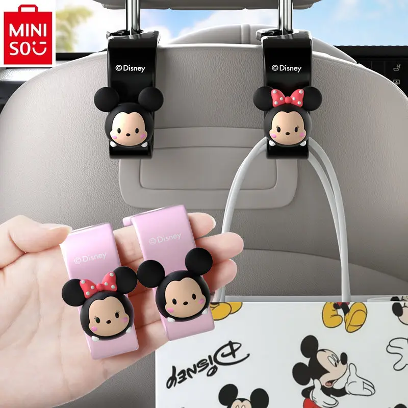 

2025 New Cartoon Cute Mickey Car Hook Interior Seat Rear Seat Multi functional Back Row Front Interior Accessories