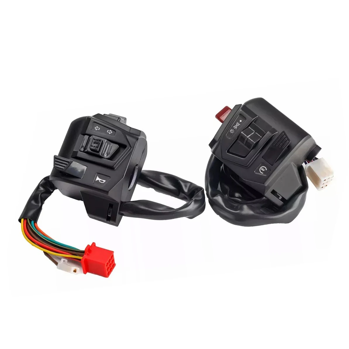 22mm Motorcycle HandleBar Switch With LED Choke Horn Turn Signal Headlight Electric Start Button for PULSAR NS 150 200 AS 200
