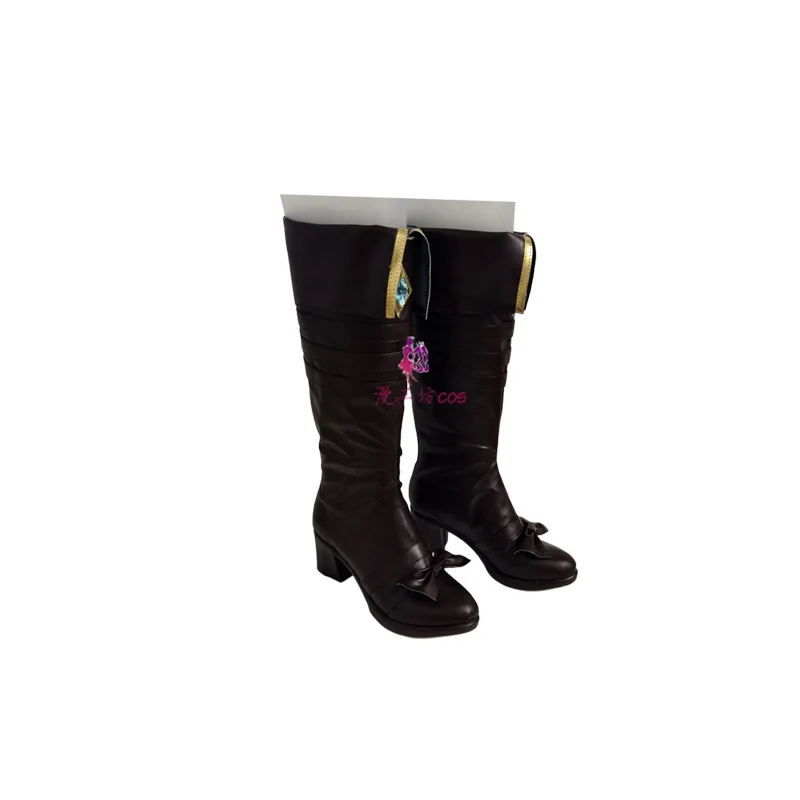 Lord of Mysteries Audrey Hall Scarpe cosplay Stivali fatti a mano in ecopelle Stivali per feste di carnevale di Halloween