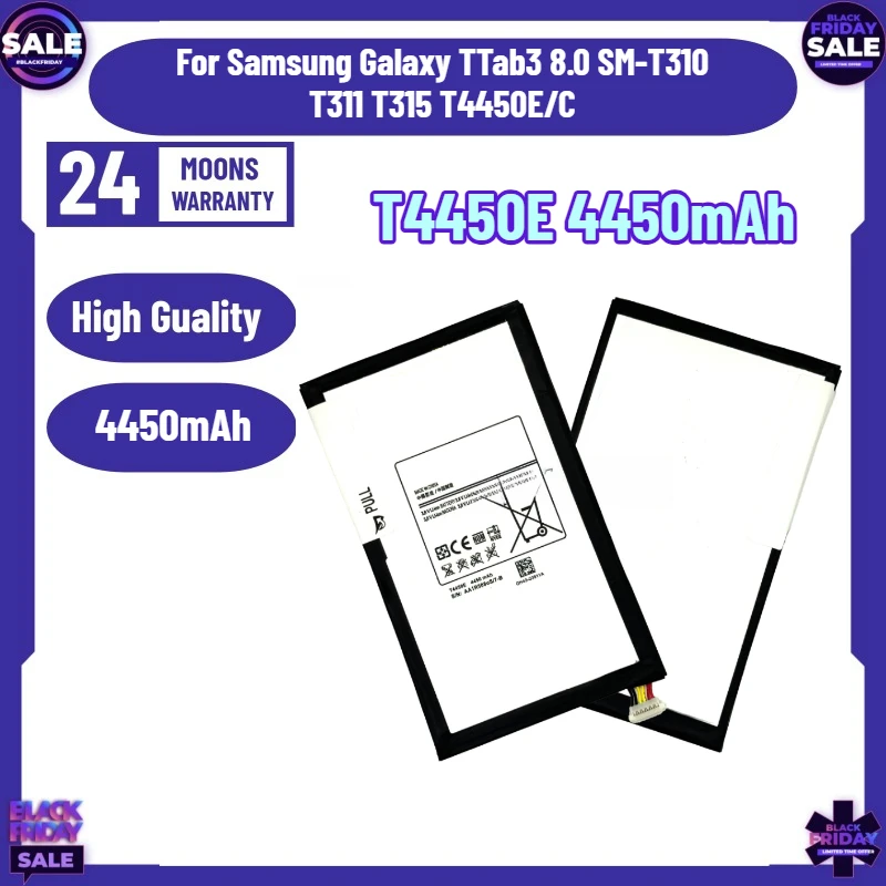 T4450E 4450mAh Battery for Samsung Galaxy Tab3 8.0 SM-T310 T311 T315 T4450E/C Tablet Battery