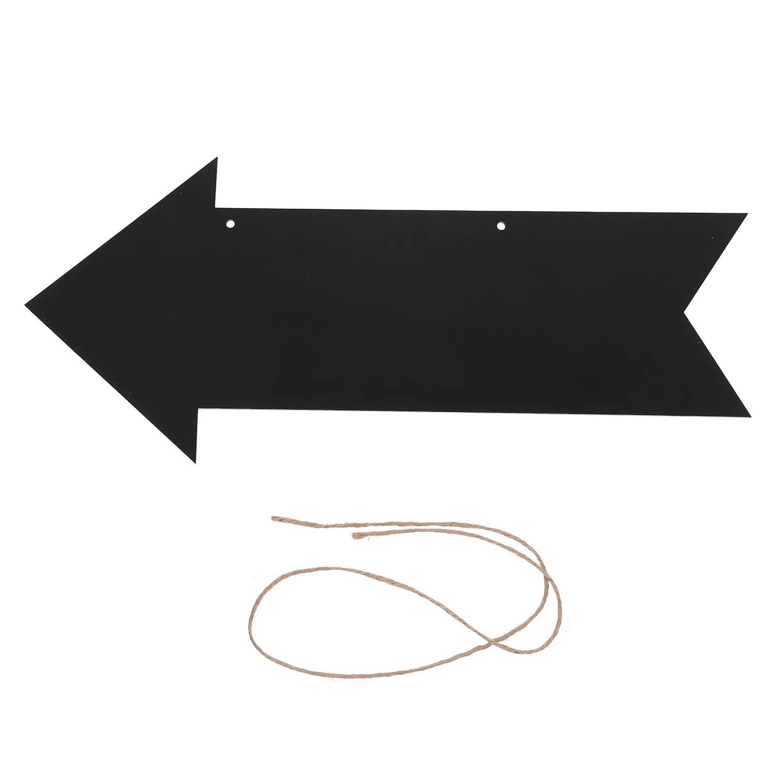

Black Double Sided Acrylic Hanging Chalkboard Sign Arrow DIY Directional Sign for Wedding Party Office School Decoration