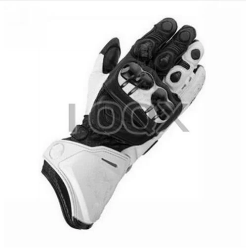 

6 Colors Alpine GP Black/White Motorbike Leather Sports Racing Gloves Motorcycle Leather Gloves Road Bike Racing Riding Track