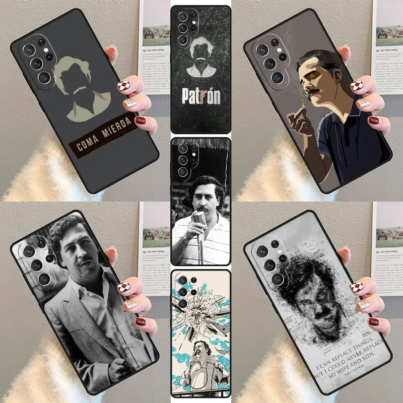 Pablo Escobar Money Phone Case For Samsung Galaxy S23 S21 S20 FE S24 S22 Ultra Note20 S10 S9 S8 Plus Silicone Cover