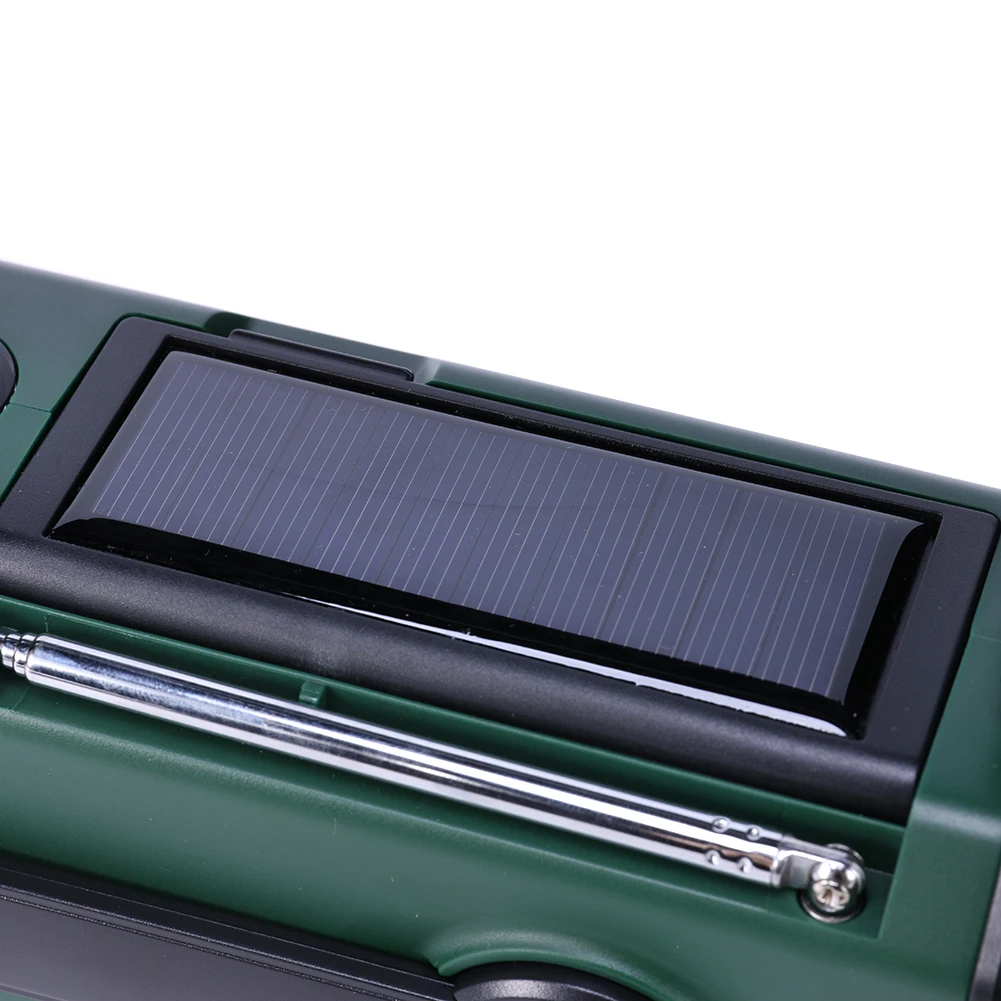 

Портативное солнечное радио с функцией Power Bank на 10000 мАч, аварийное радио, приемник с ручным динамо-приводом, зарядка USB-C, светодиодный фонарь-прожектор