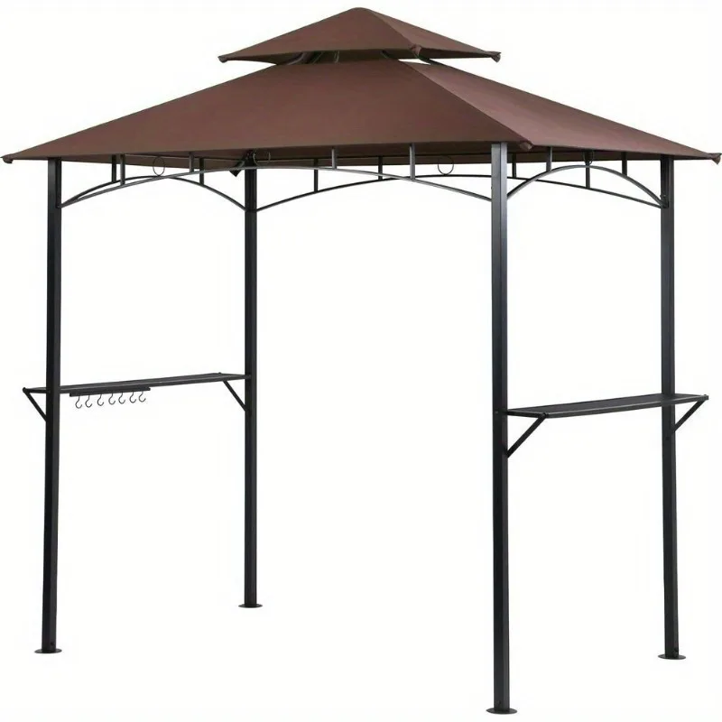 

Grill Gazebo 8'x 5' Barbecue Canopy BBQ Gazebo Canopy Tent w/Air Vent Double