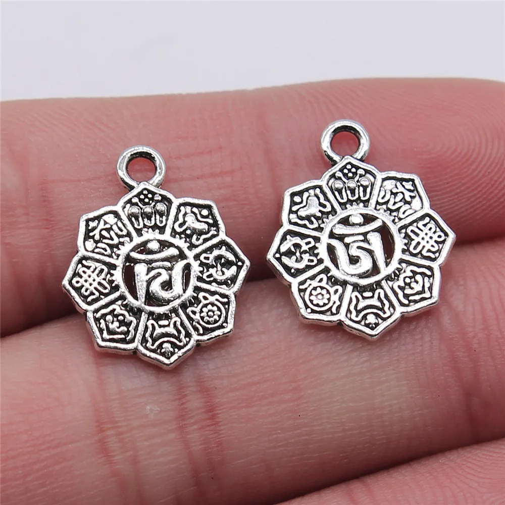 20pcs OM Charms Beads for DIY Jewelry Making