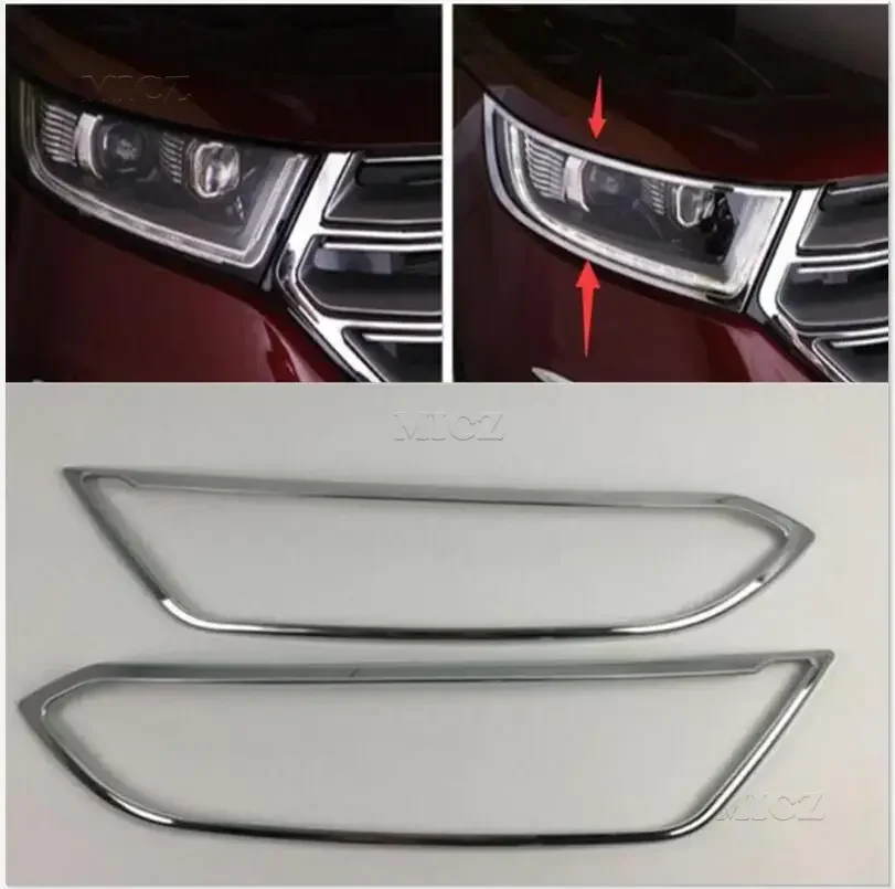 

Аксессуары для Ford Ecosport 2018 2019 2020 2021 2022 LHD RHD 2 шт. чехол для передней фары автомобиля дневные зеркальные наклейки для рамы