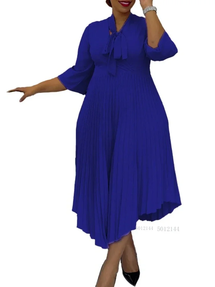 

Африканское асимметричное платье для женщин, сексуальное облегающее платье с v-образным вырезом, офисное женское праздничное платье, осенне-зимняя одежда 2025