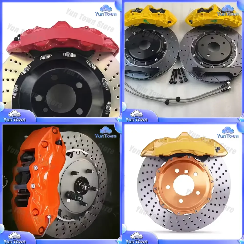 New 282mm Front Rear Wheel Brake Disc Kit with Big Brake Calipers Auto Brake System Upgrade Pads for Car for SUV for Truck