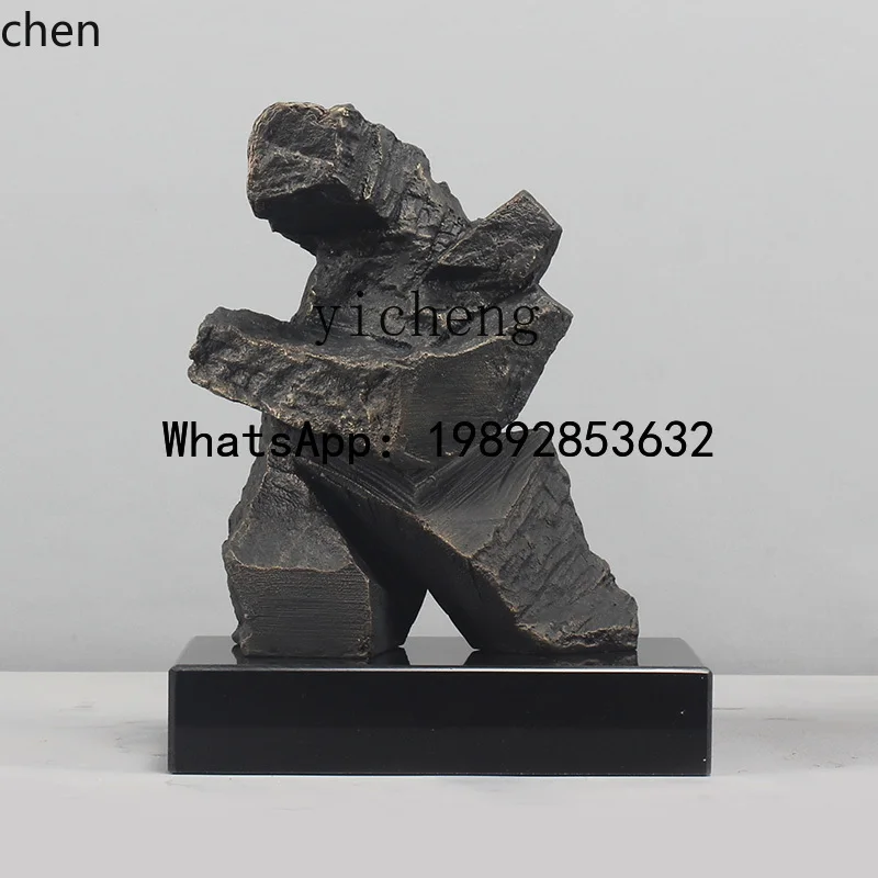 HT artwork abstract modern home jewelry front desk decoration Tai Chi sculpture ornament