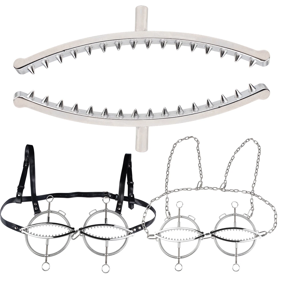 LEZEE Erotische Nieten Nippelklemmen Spike Brust Clip Bondage Nippel Necken Enhancer Zurückhaltung Brust Stimulator Sex Spielzeug Für Frauen
