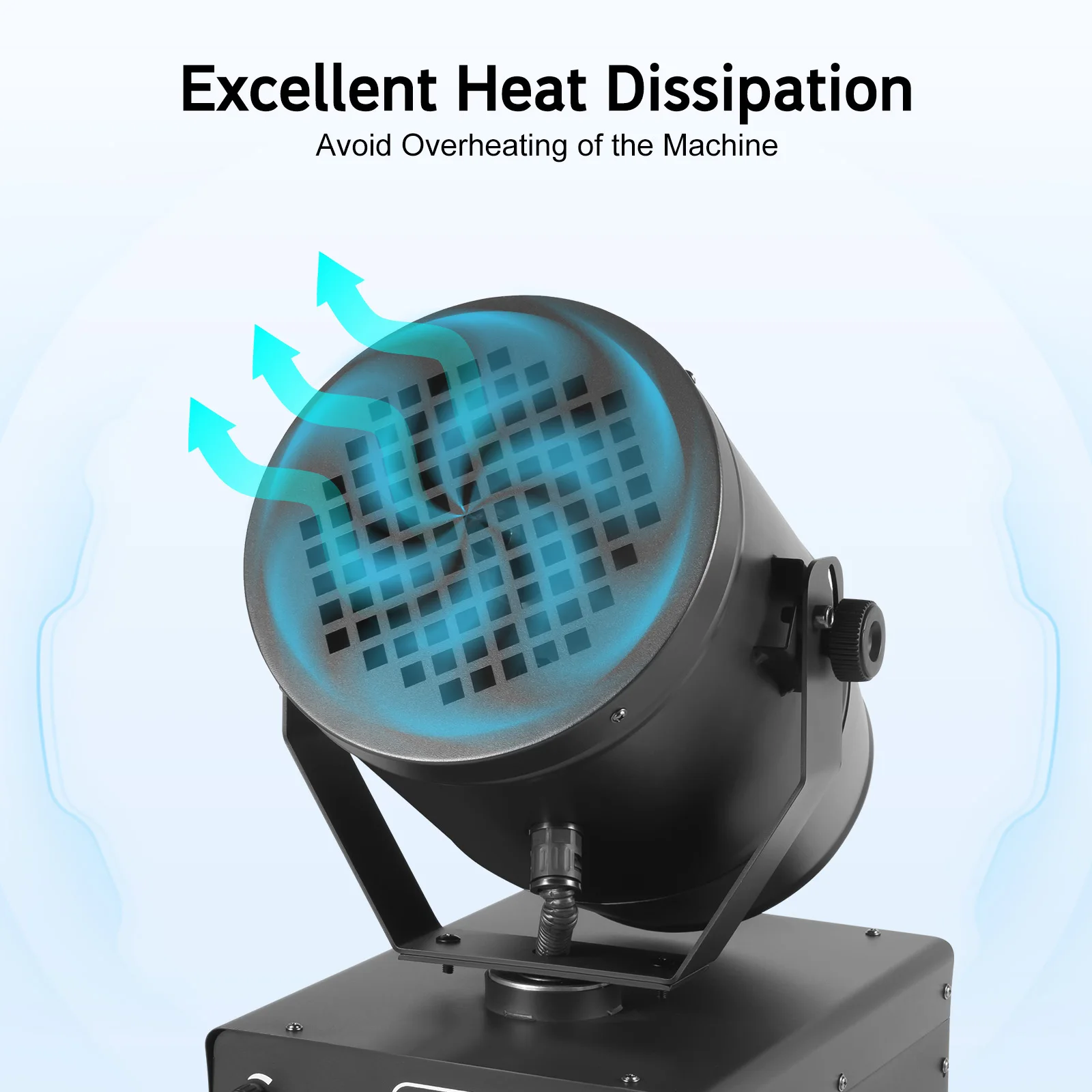 110V 2000W Shaking Head Stage Snow-Making Machine Christmas Snow Machine, Rotated 90°, For Christmas Live Concerts Weddings Business Activities Stage Effects
