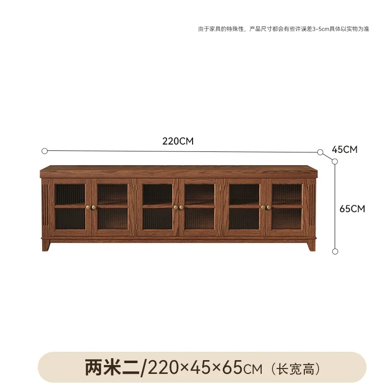 r8.11- solid wood TV cabinet floor-to-ceiling locker coffee table TV cabinet combination